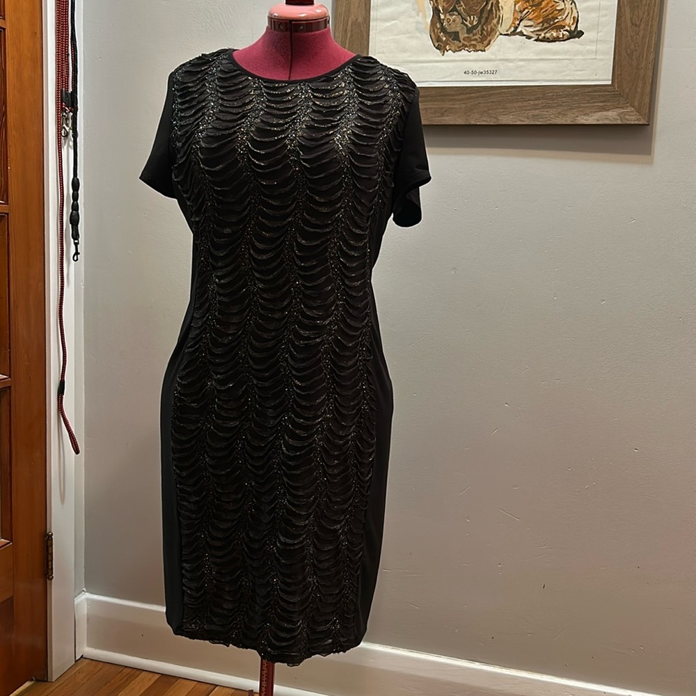 Frank Lyman designs black sparkle